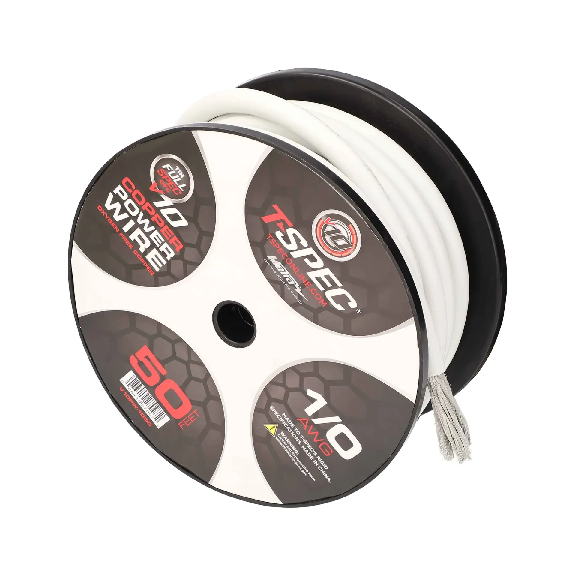 [1-0 AWG 50FT MATTE PEARL OFC POWER WIRE - v10 SERIES] V10PW-1050