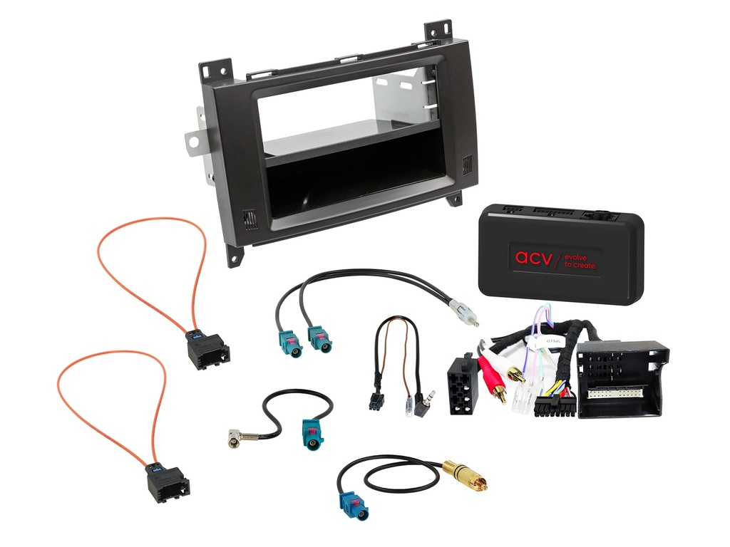 [2-DIN Kit with pocket Mercedes Vito/Viano 42xSWC/antenna/Amp] 611190-36-1