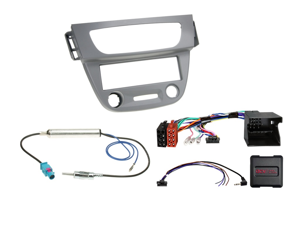 [1-DIN KitRenault Megane(B/BZ)/Fluence(Z) grey SWC/antenna] 611250-77-1