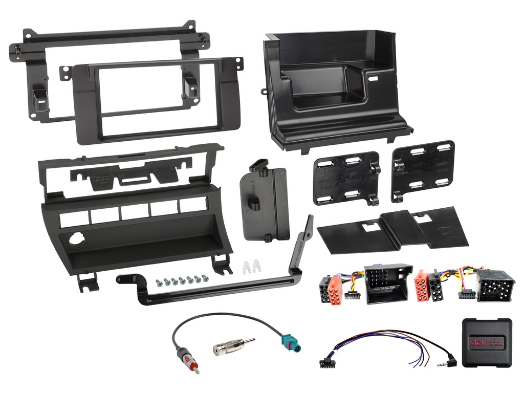 [2-DIN Kit 3 BMW 3series(E46) 07/1998-02/2007 SWC/antenna] 621023-18-1