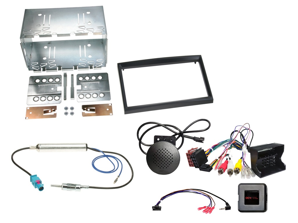 [2-DIN Kit Citroen/Fiat/Peugeot RD4 HU SWC/antenna/PDC] 621040-02-3