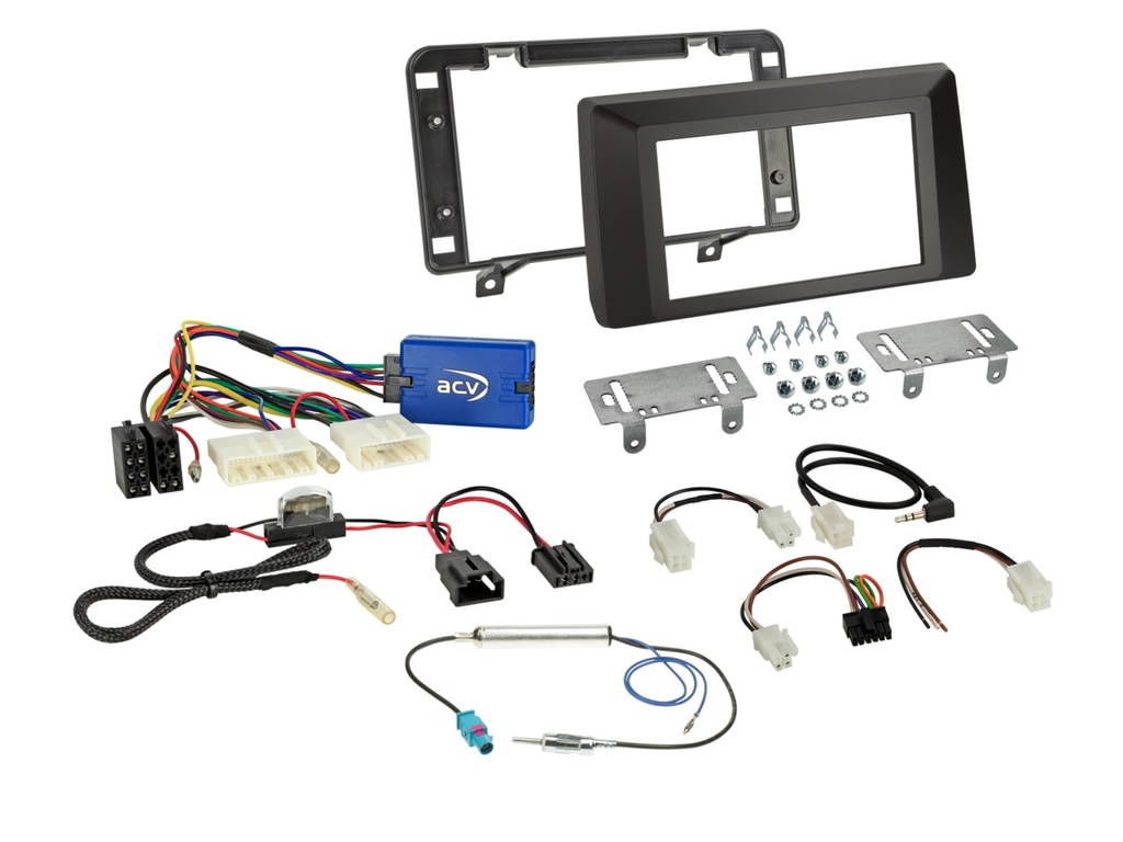 [2-DIN Kit Dacia Duster(SR) 09/2021-2024 SWC analogue/antenna] 621250-21-1