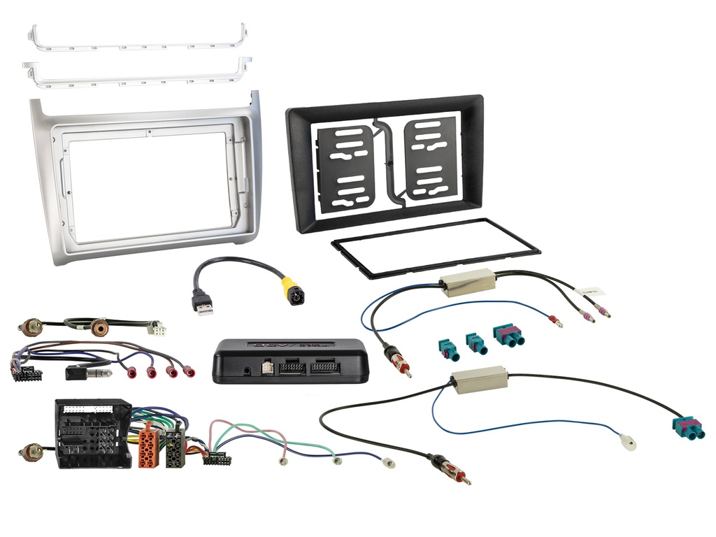 [9\/7\" Kit VW Polo 04/2014-07/2017 silver i-dapter/antenna"] 621320-43-2