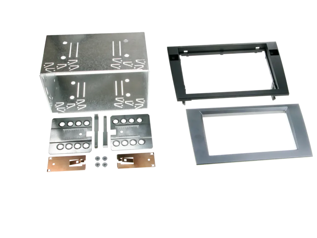 [2-DIN facia plate Audi A4(8E)/Seat Exeo(3R) anthracite] 381320-15-2