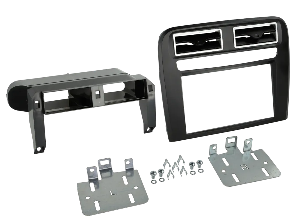 [2-DIN facia plate Fiat Grande Punto 2005-2010 black] 381094-14-2