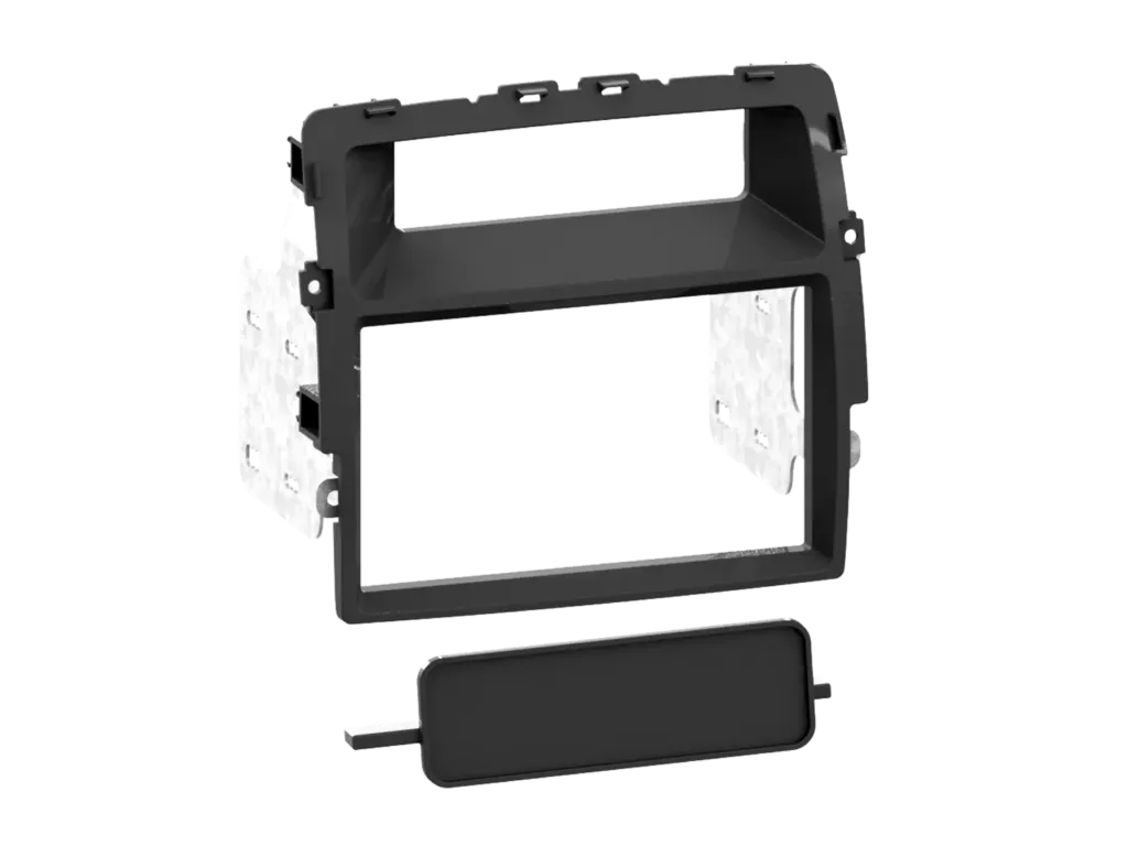 [2-DIN facia plate Nissan/Opel/Renault black] 381250-01