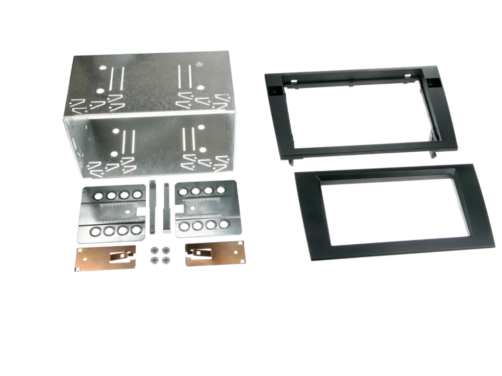 [2-DIN facia plate Audi A4(8E)/Seat Exeo(3R) black] 381320-15-1