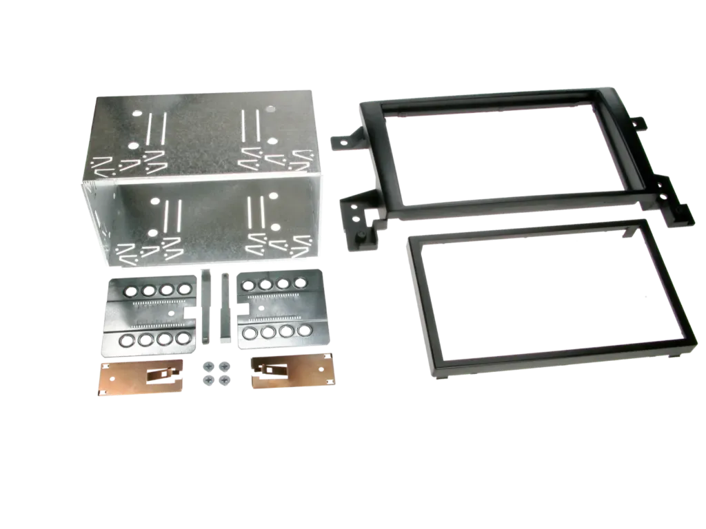 [2-ISO facia plate Suzuki Grand Vitara 2005-2015 black] 381294-02