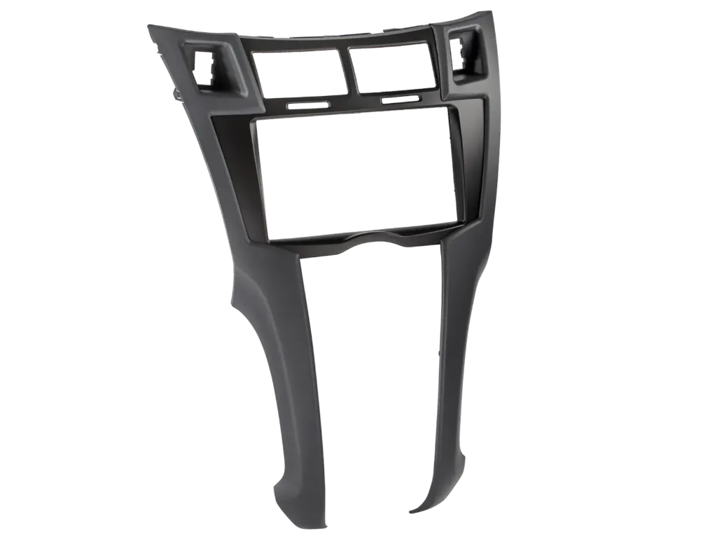 [2-DIN facia plate Toyota Yaris 2006->2011 black] 381300-35-2