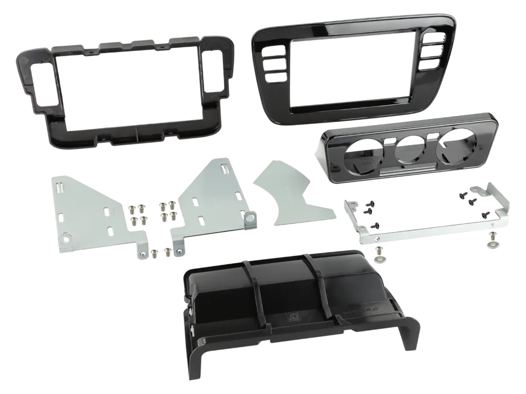 [2-DIN facia plate  Seat Mii/Skoda Citigo/VW Up piano black] 381320-36-2