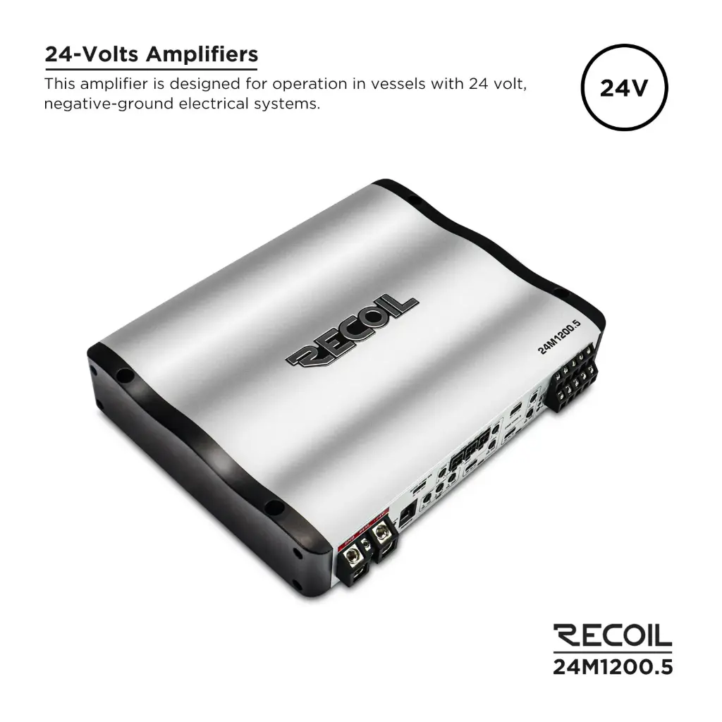 [24V 1200 WATTS CLASS-D 5-CHANNEL AMPLIFIER
 ] 24M1200.5