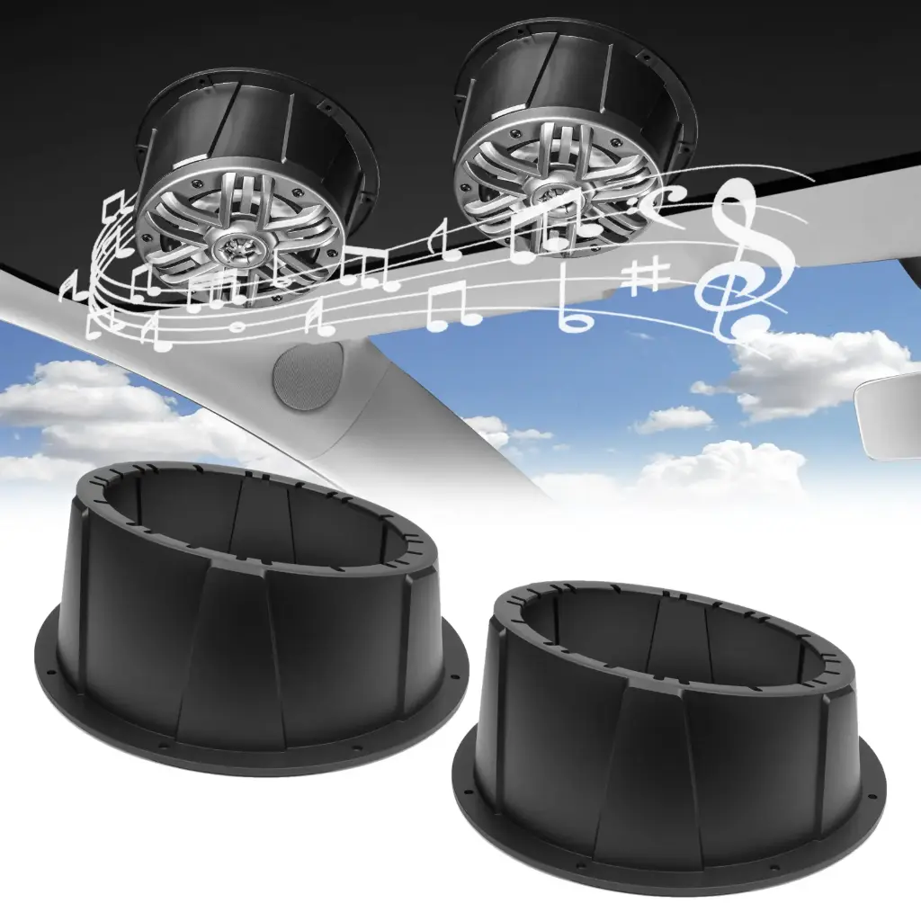 [8" SPEAKER PODS - Black (Pair)] USP8-B